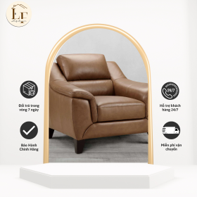 ghế sofa nhỏ đơn- chất liệu da