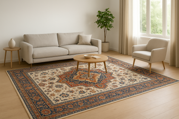 Thảm decor phòng khách hiện đại sang trọng