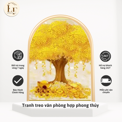 vị trí treo tranh phòng làm việc