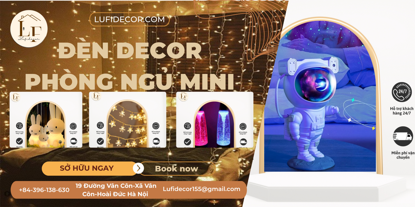 Đèn decor phòng ngủ mini