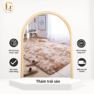 Thảm lông trải sàn, thảm lông decor phòng phon cách Á Âu