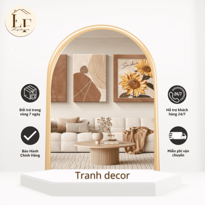 Vẽ Tranh Decor Bàn Học Đơn Giản phù hớp với căn phòng