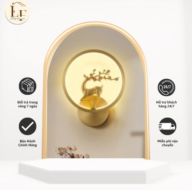 Đèn Decor phòng Hươu Nghệ Thuật LED - Ảnh 4