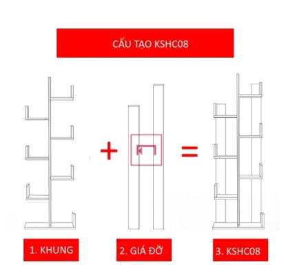 Kệ sách hình cây